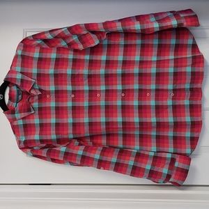 NWT The North Face Plaid Long Sleeve Button Down Shirt Size XL